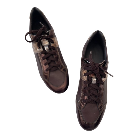 Santoni Shoes - SANTONI CLUB Italian Leather Sneakers Size 35.5